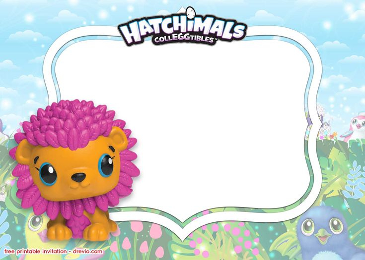 15 FREE Printable Hatchimals Invitation Templates Printable Birthday 