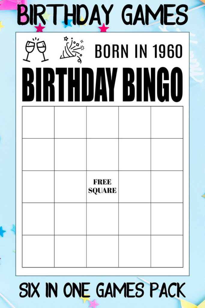 60th Birthday Games 60 Birthday Games For Adults Couples Word Games 