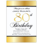 80th Surprise Birthday Invitation Free Printable