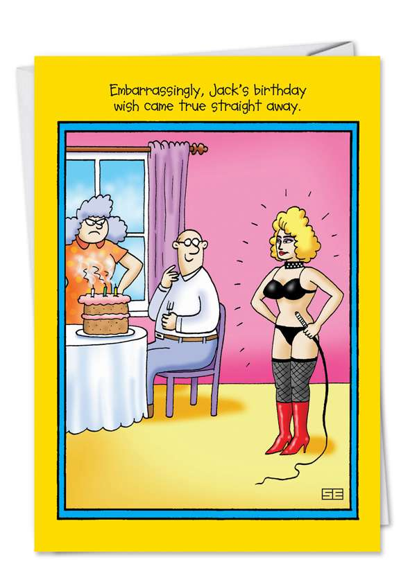 Adult Humor Birthday Greeting Card Embarrassing Wish
