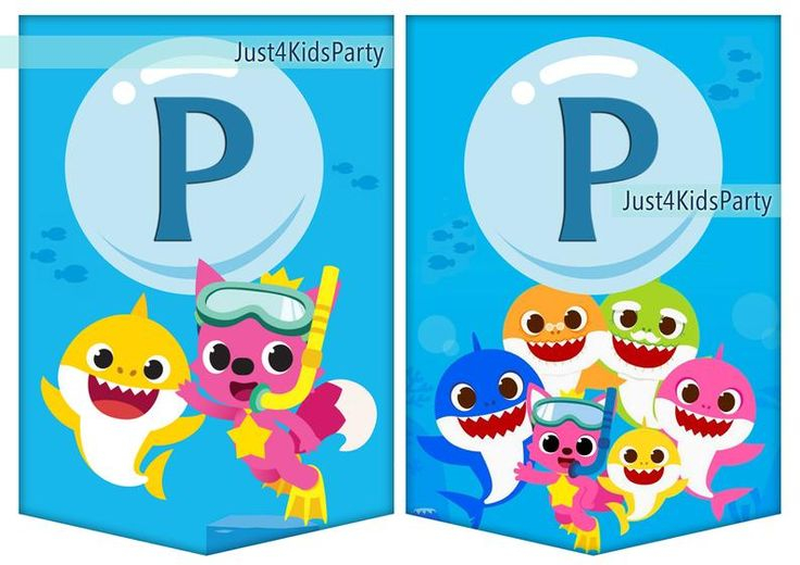 Baby Shark Birthday Theme Printable Party Banner Boys And Etsy 