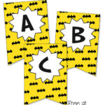 Batman Birthday Banner Printable Treats