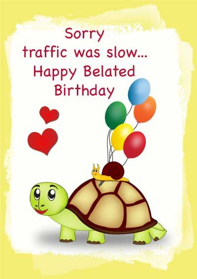 Birthday DAY CARDS Belated Birthday Wishes Belated Birthday Card