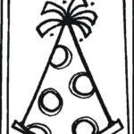 Birthday Hat Coloring Pages Birthday Hat Coloring Page At Getdrawings