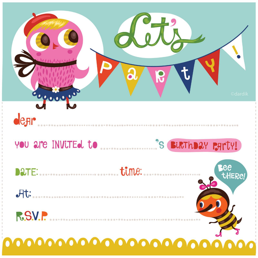 Birthday Invitation Templates Black And White Birthday Invitations
