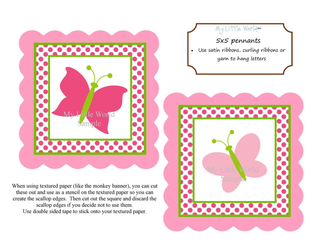 Butterfly Happy Birthday Banner With Age To Be And Name DIY Printable 