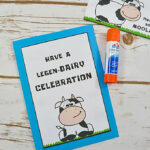 DIY Cow Birthday Card With FREE Printable Onion Rings Things