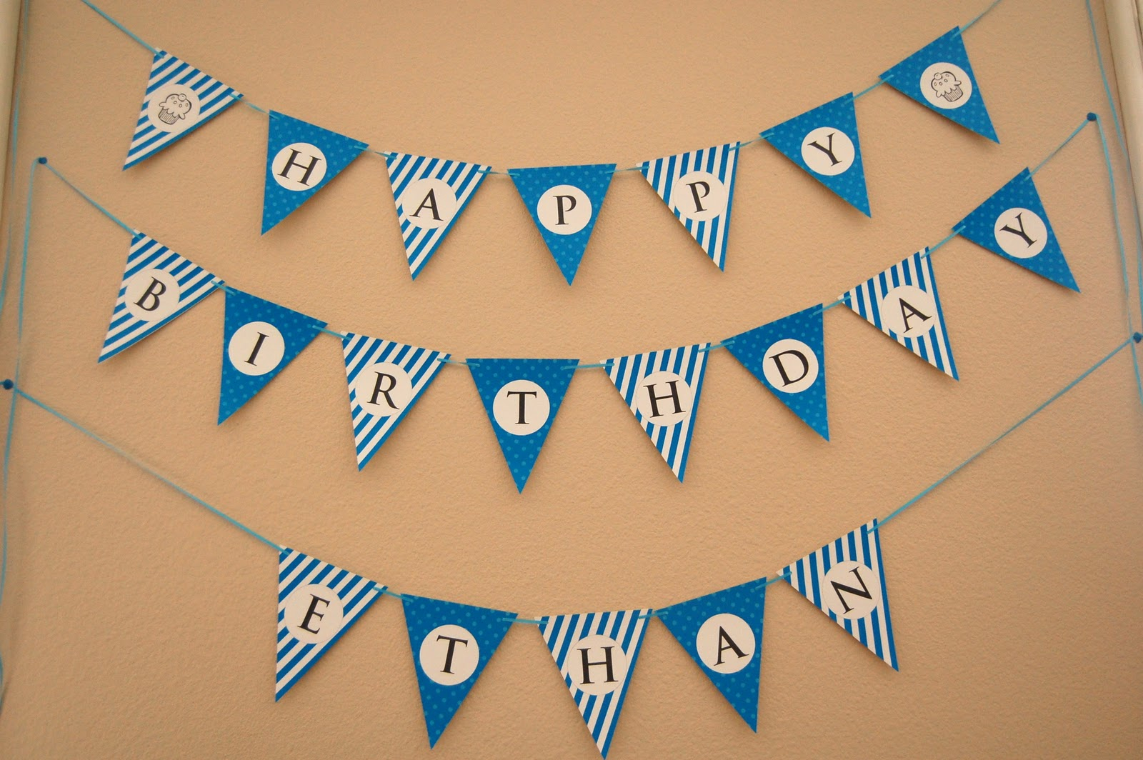 FLIPAWOO Invitation And Party Designs HAPPY BIRTHDAY Bunting Banner