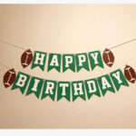 Football Banner Happy Birthday Banner Football Party Etsy Football