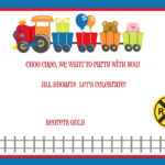 Free FREE Template Free Train Birthday Invitation Template Birthday