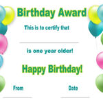 Free Happy Birthday Certificate Template Customize Online