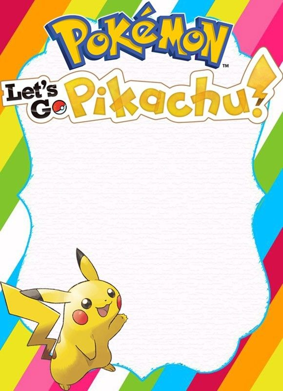 Free Pikachu Birthday Party Invitation Template Pokemon Invitations 