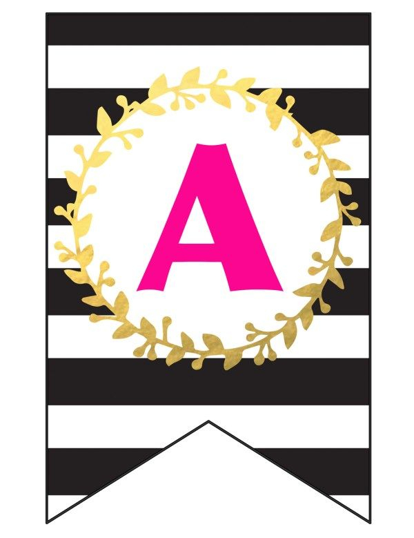 FREE PRINTABLE Happy Birthday Banner And Alphabet Six Clever Sisters 