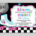 Free Printable Roller Skating Birthday Party Invitations Dolanpedia