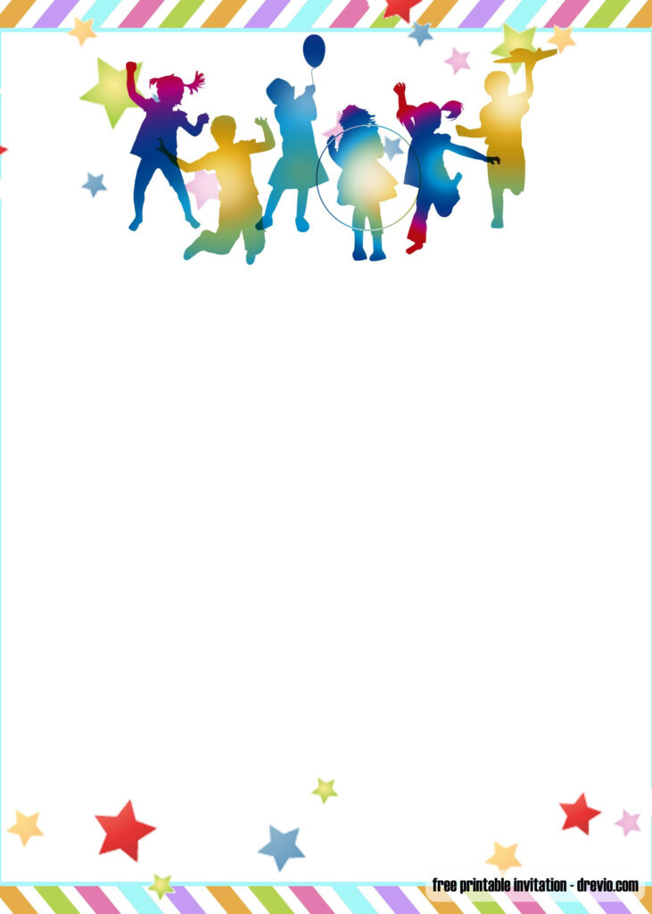 FREE Printable Trampoline Jump Birthday Invitation Templates Birthday 