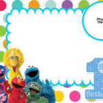 Free Sesame Street 1st Birthday Invitation Template Sesame Street