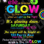 Glow In The Dark Invitation Printable Invitation Glow In Dark