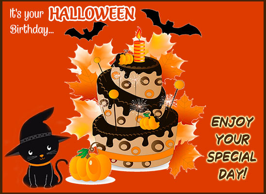Halloween Birthday Free Happy Birthday ECards Greeting Cards 123