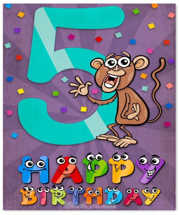Happy 5th Birthday Wishes For 5 Year Old Boy Or Girl Happy 5th