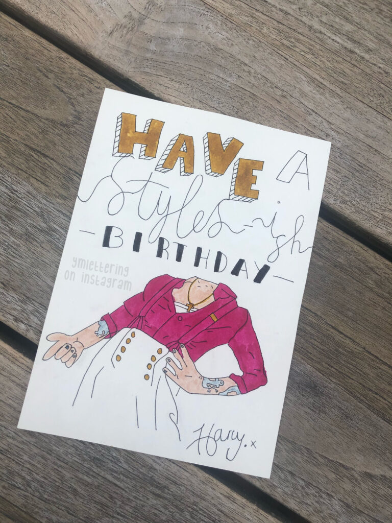 Harry Styles Birthday Card In 2020 Harry Styles Birthday Happy 