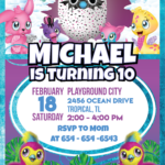 Hatchimal Birthday Party Hatchimal Invitation Printable Hatchimal P