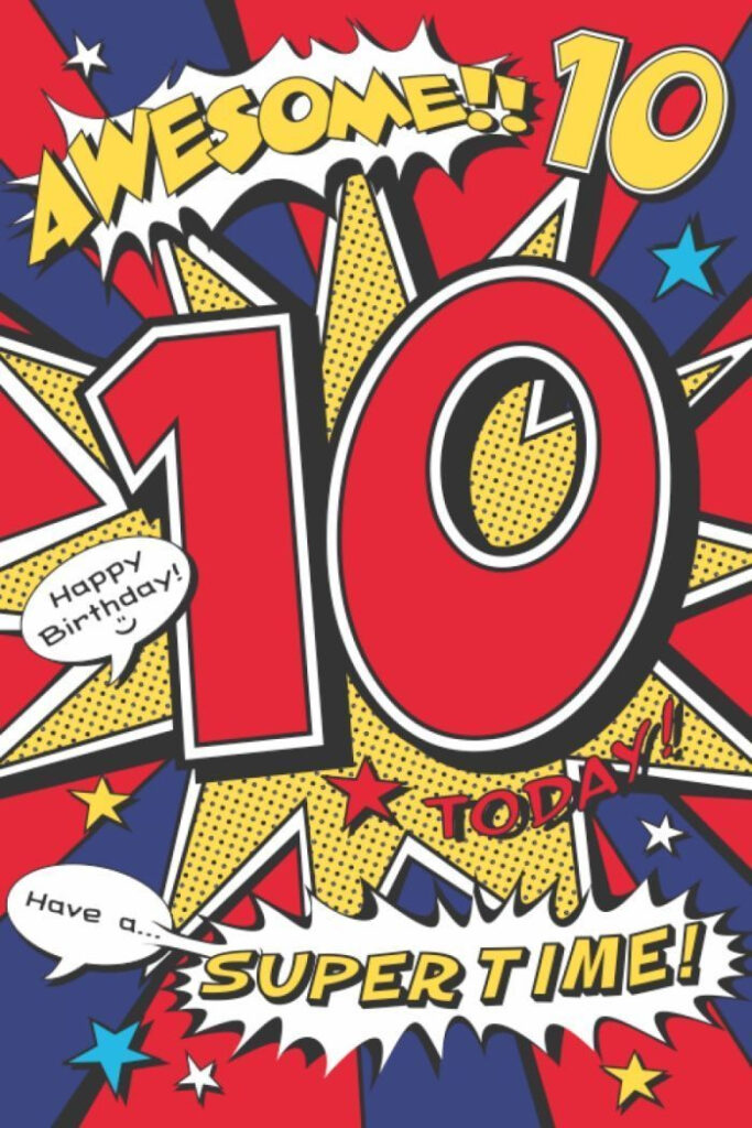 Image Result For Happy 10th Birthday Printable Card Happy 10th 