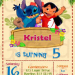 Lilo And Stitch Invitation Template Elegant Birthday Invitation Lilo