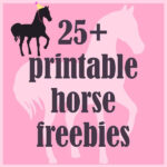 MeinLilaPark DIY Printables And Downloads Horse Theme Birthday