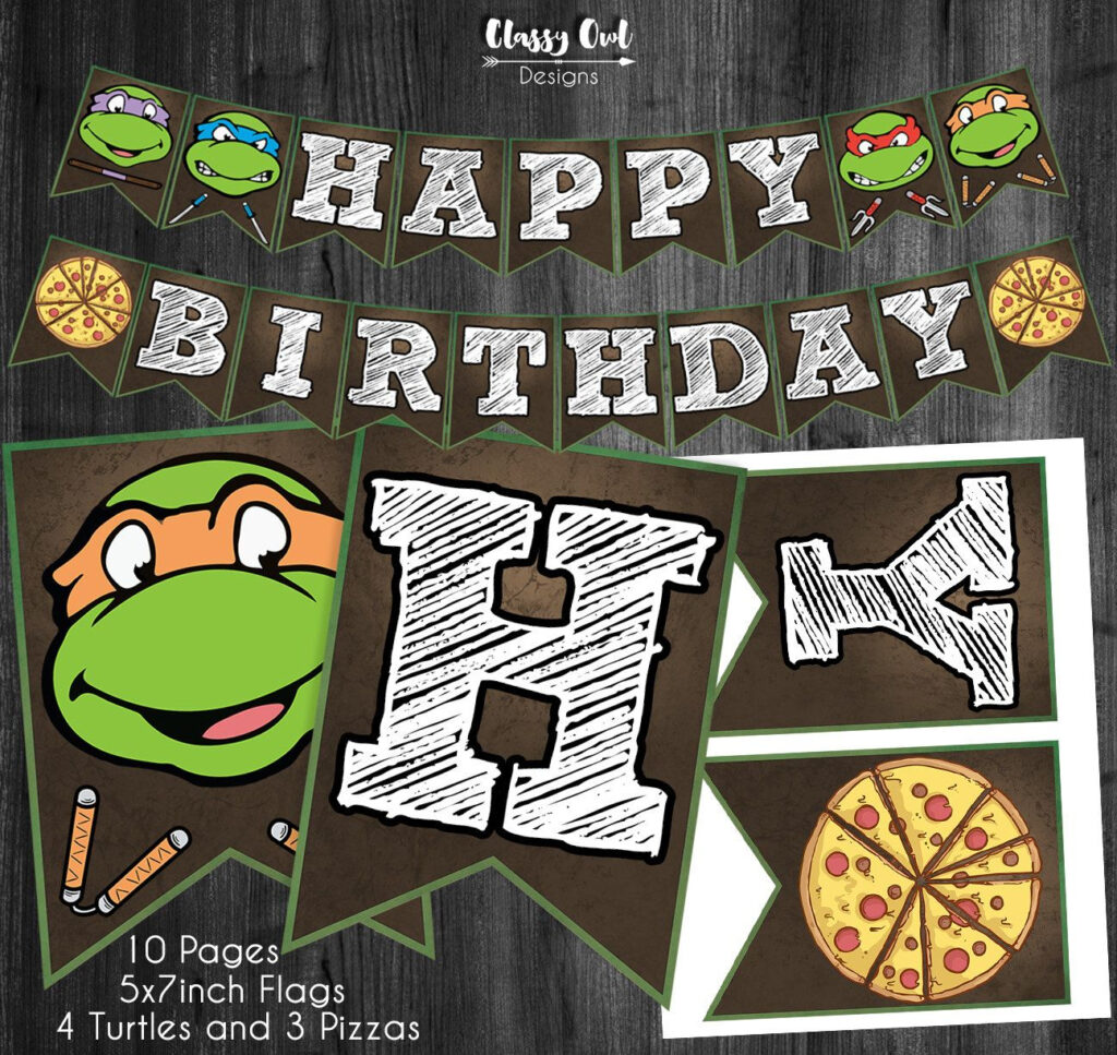 Pin By Rebecca P On Teenage Mutant Ninja Birthday Party Tmnt Birthday 