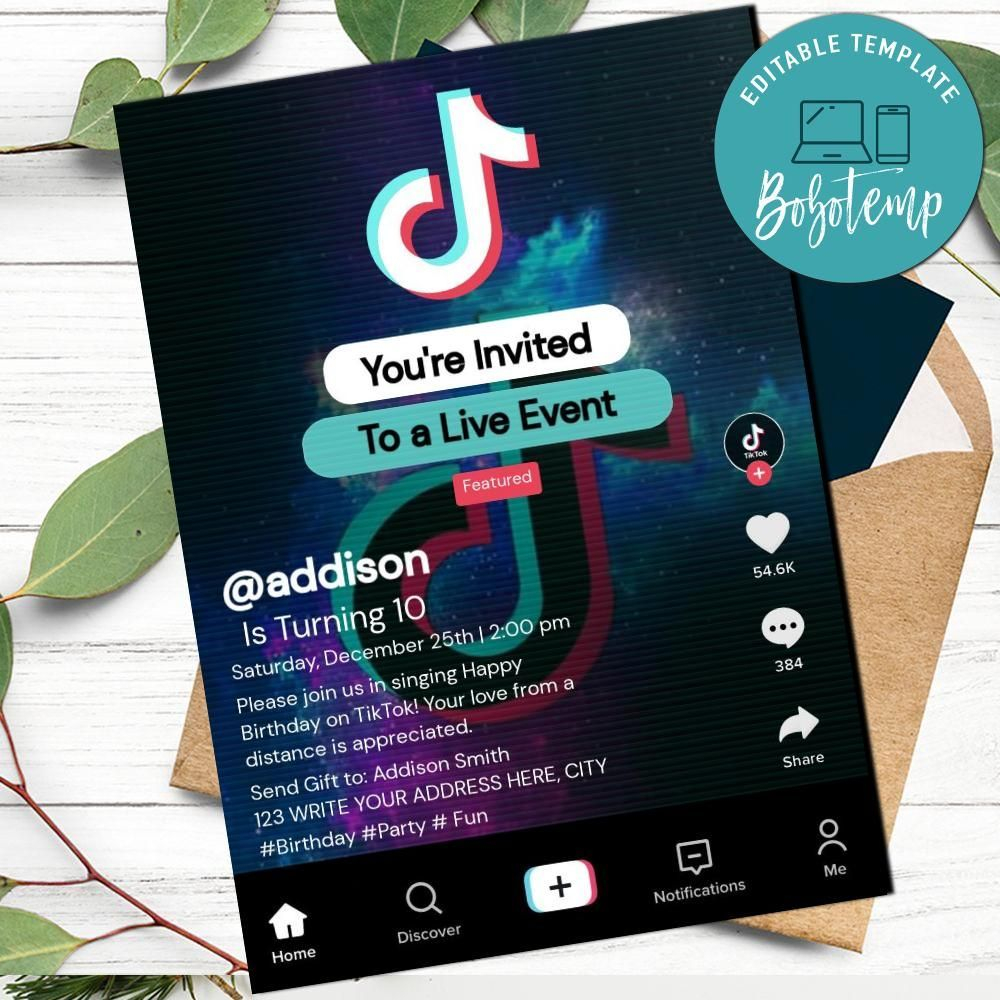 Pin On TikTok Birthday