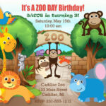 Printable Safari Zoo Birthday Invitation Zoo Invitation