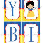 Snow White Banner Happy Birthday Banner Snow White Party Snow White