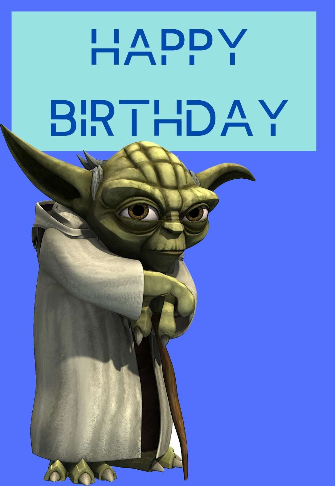 Free Star Wars Birthday Card Printable 2023