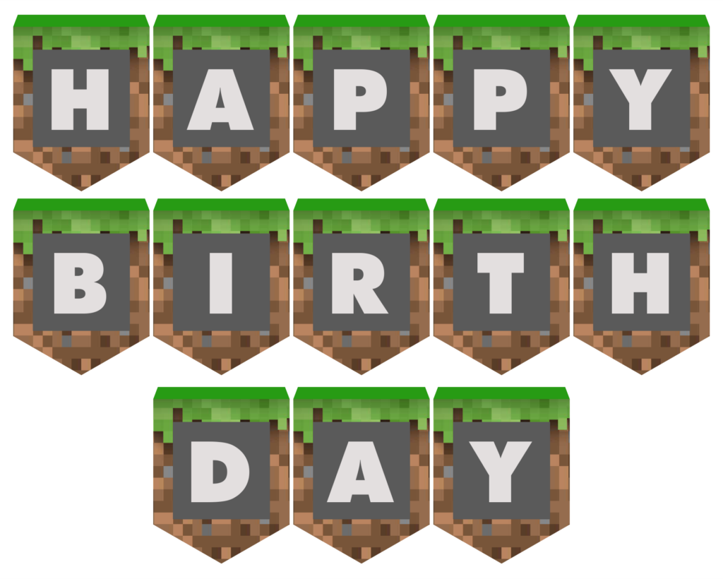10 Best Minecraft Printable Happy Birthday Card Printablee