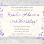65 Birthday Invitation Wording Invitation Design Blog