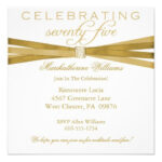 75th Birthday Invitations Free Printable