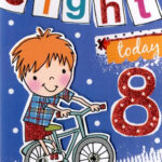 8th Birthday Card Card Design Template