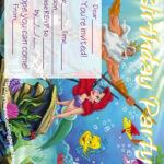 ARIEL THE LITTLE MERMAID FREE PRINTABLE PARTY INVITATIONS
