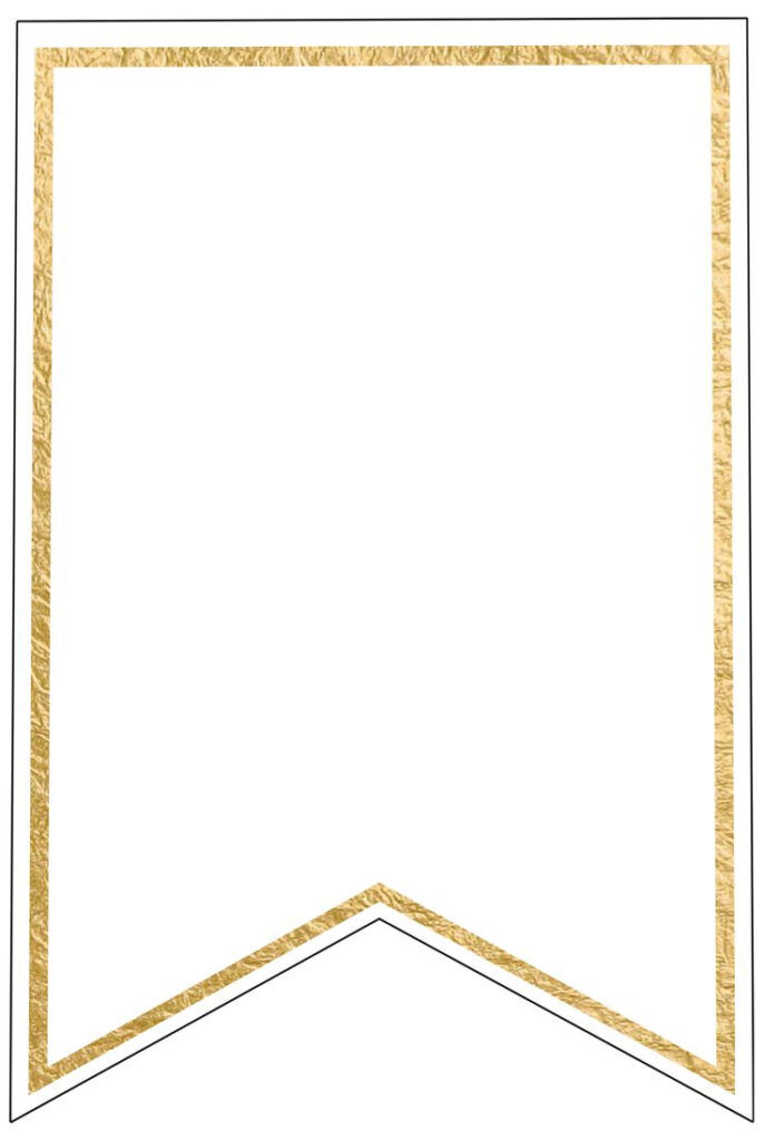Banner O Banderin Dorado Printable Banner Template Printable Banner 