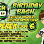Ben10 CUSTOMIZED Birthday Invitation By RadicalProductions On Etsy 8