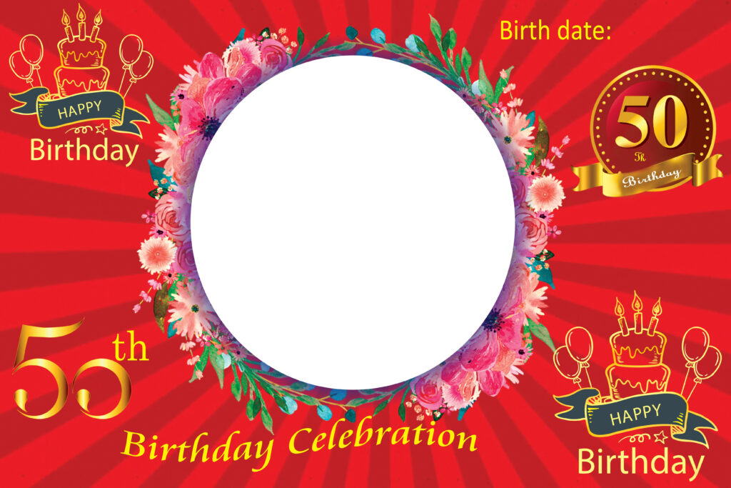 Birthday Banner 50th Birthday Banner Birthday Banner Happy 50th 