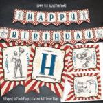 Circus Birthday Banner Circus Banner Circus Party Banner Etsy