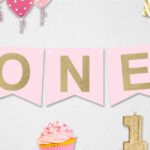 First Birthday Banner First Birthday High Chair Banner One Banner