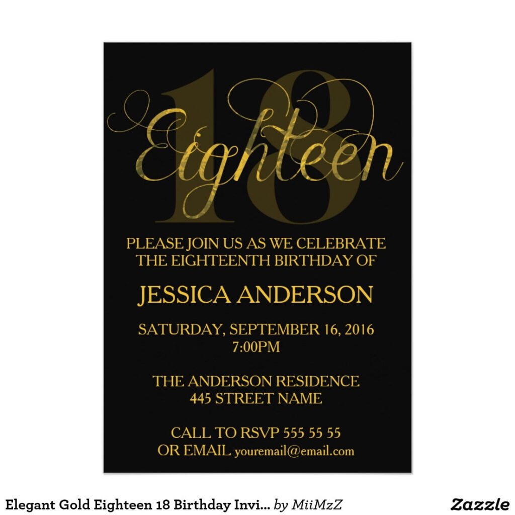 FREE 18th Birthday Invitations Wording FREE Printable Birthday 