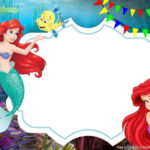 FREE Ariel The Little Mermaid With Photo Invitation Template