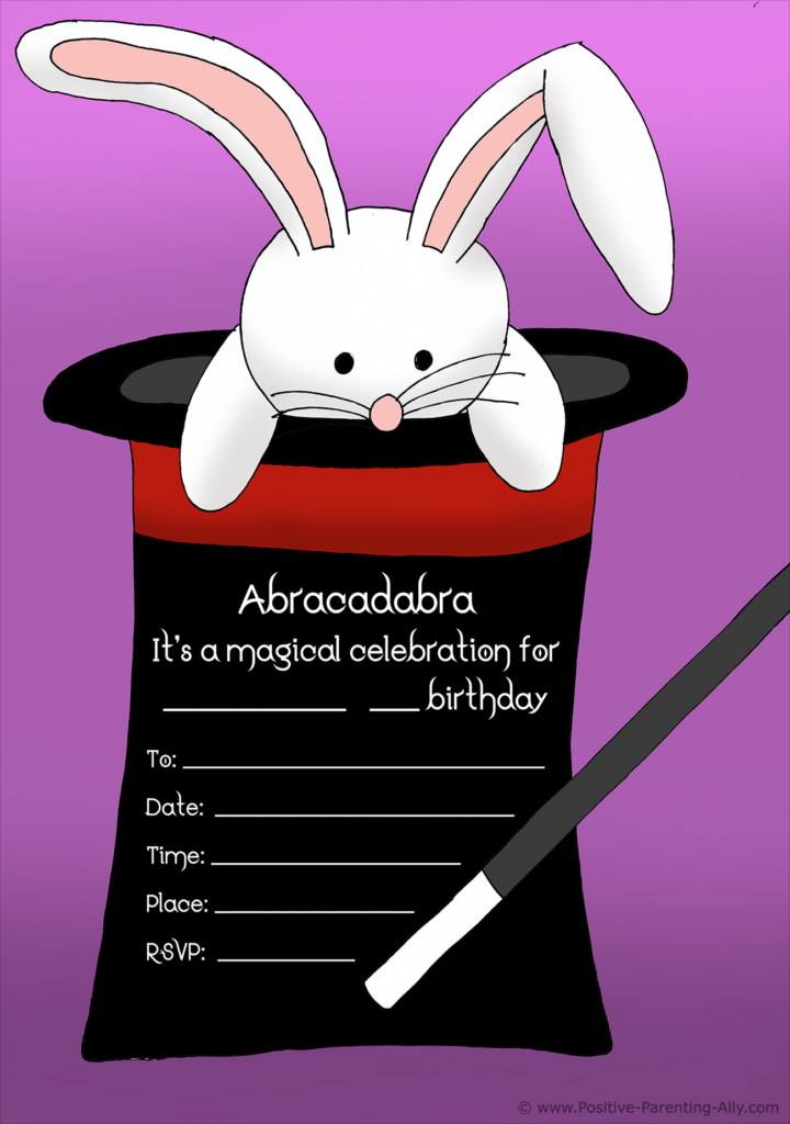 Free Birthday Invitations To Print For Kids Choose Your Theme