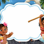 FREE Download For Baby Moana Invitation Template FREE Printable