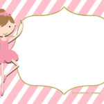 FREE Golden Ballerina Birthday Invitation Templates Ballerina