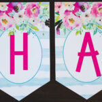 Free Printable Birthday Banner Floral Free Printable Happy Birthday