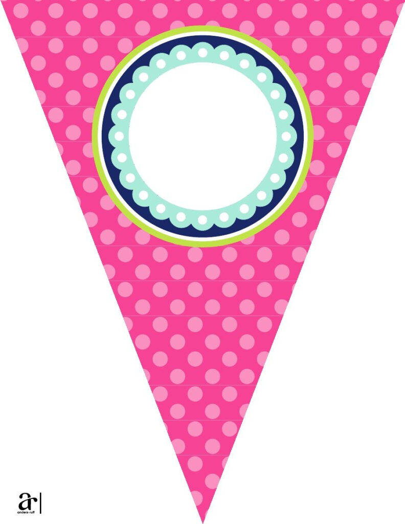 Free Printable Celebrate Pennant Banner Manualidades Banderitas 
